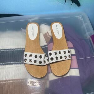 Vintage wooden sandals